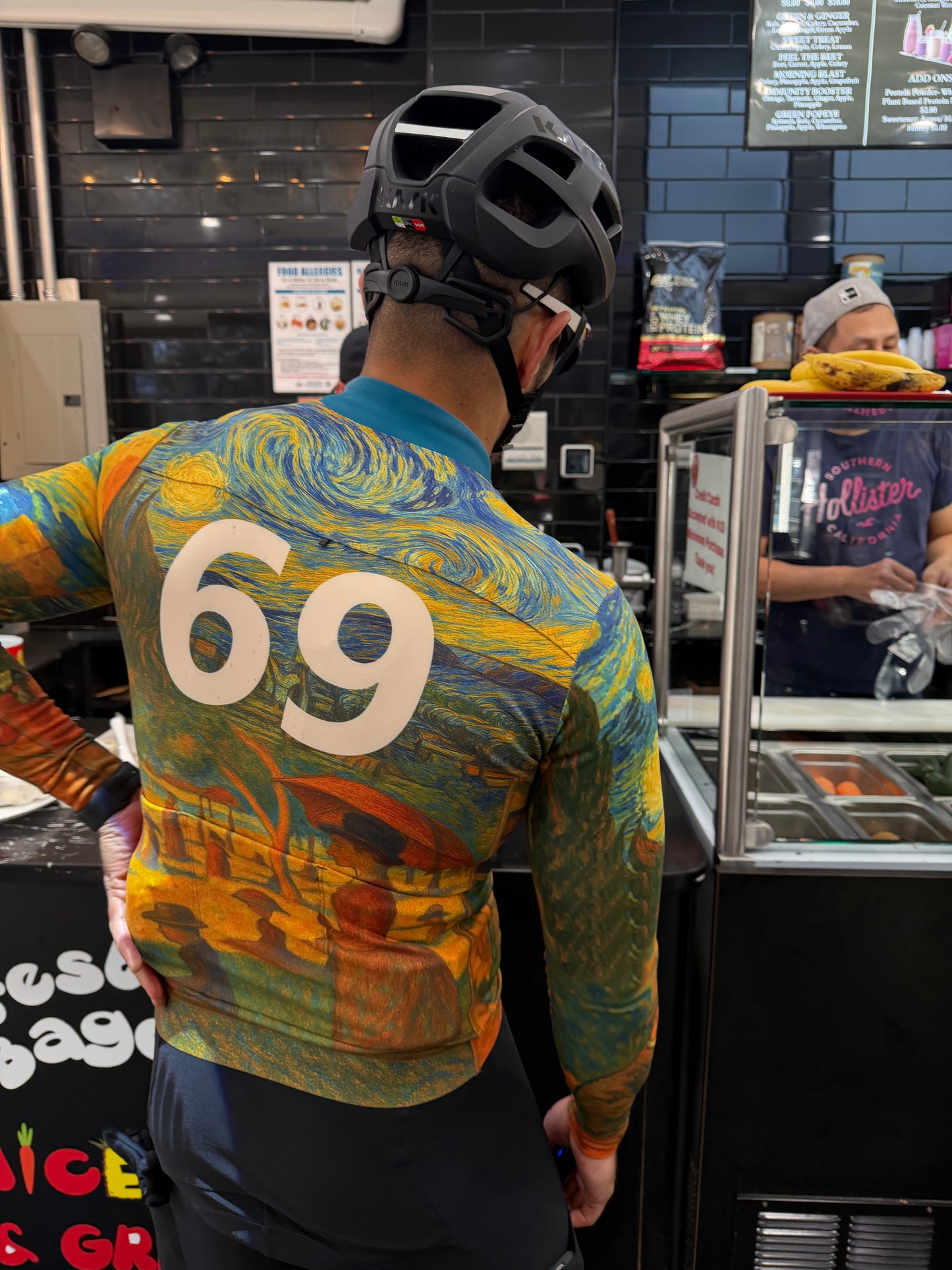 Museum Masterpiece: Van Gogh’s World Thermal Fleece Long Sleeve Cycling Jersey 1/40 - MEN